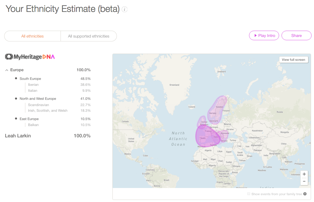  MyHeritage  Releases Ethnicity Estimates for DNA  Transfers  