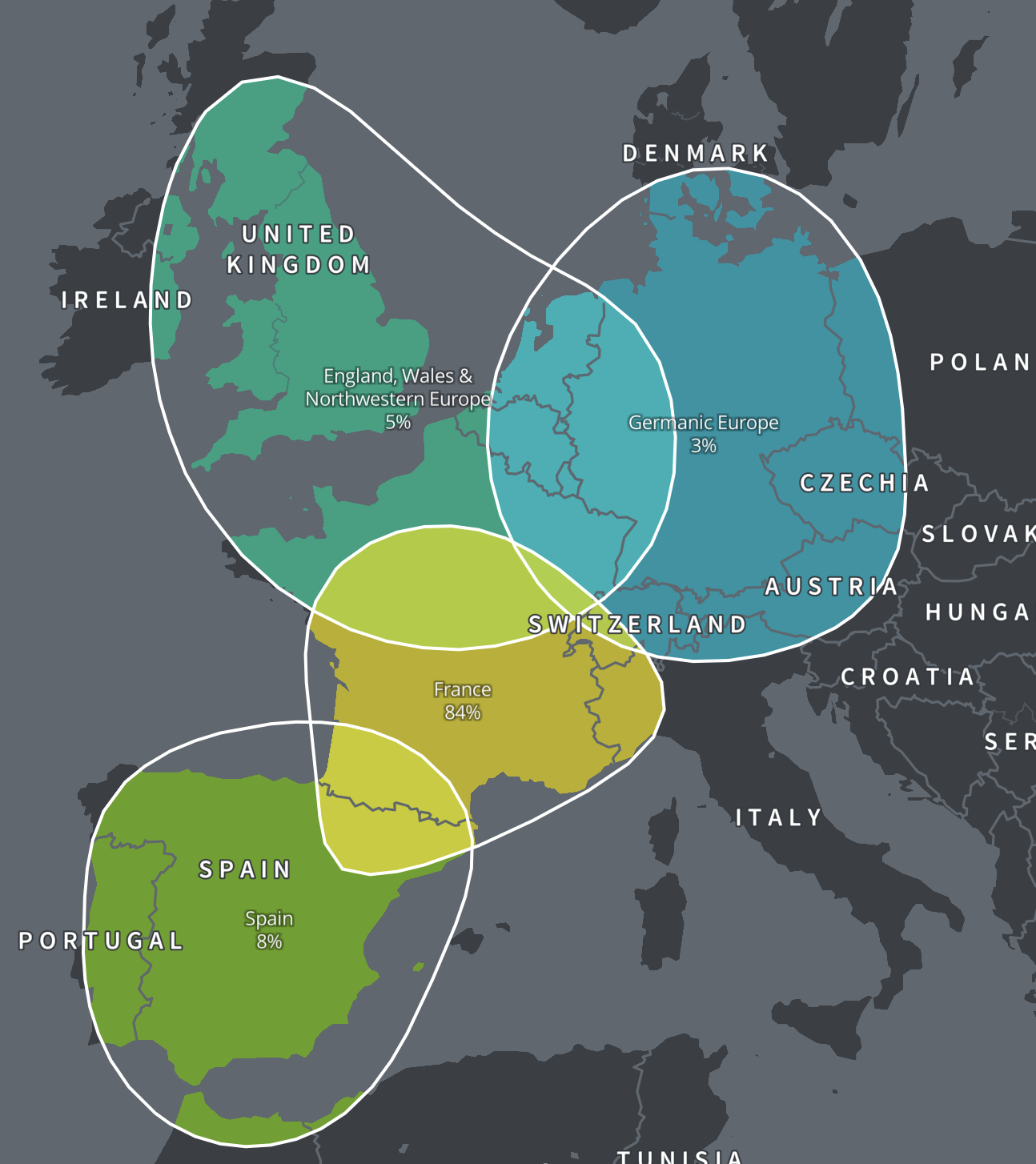 Major Enhancement To AncestryDNA S Ethnicity Estimates The DNA Geek   Renees Map After 